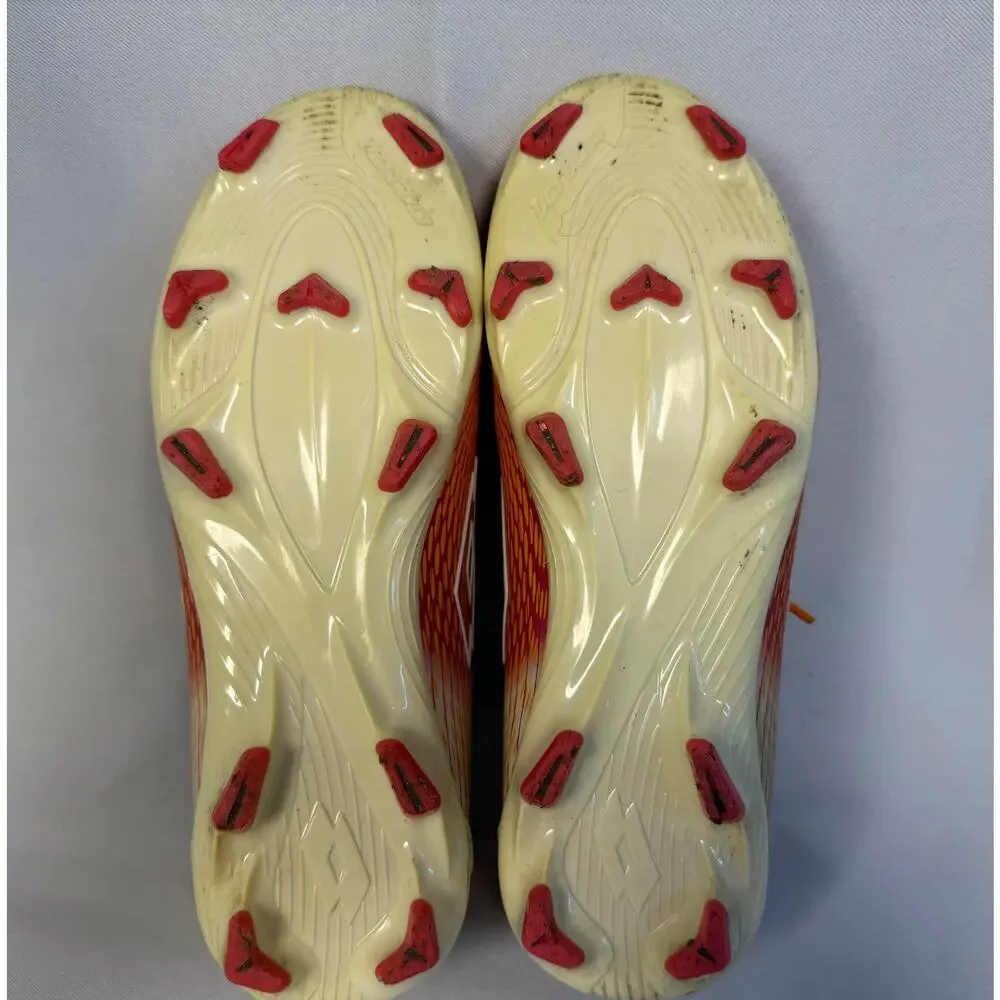 Lotto Roma 200 Youth Soccer Cleats Orange FG Size 2 Lightweight Lace-Up